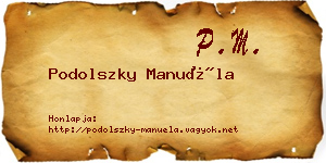 Podolszky Manuéla névjegykártya